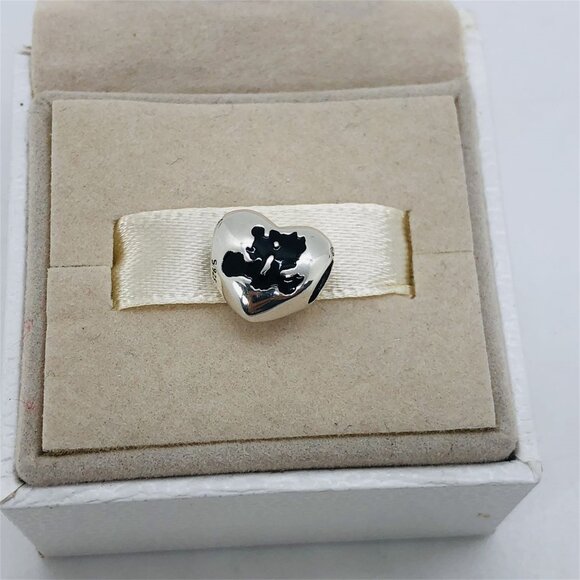 🧜🏾♀️🎀Pandora Disney Mickey & Minnie Mouse Kiss Dangle Charm - Picture 4 of 5